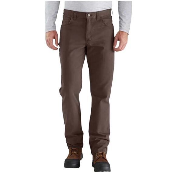 Carhartt Rugged Flex Rigby 102517 909 Men's Dark Coffee 5-Pocket 38x30